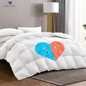 Hscdvgd36001x12516 Highland Feather Dual Warmth 600 Fill Power White Goose Down Duvet 289tc