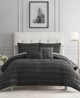 M699818 Highline Bedding Co. Hayden 9-pc. Queen Comforter Set Gray