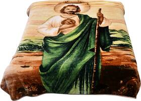 Comin18ju025121 Hiyoko St Jude Blanket Full Queen Size San Judas Gifts - 75 Inch W X 90 L Jesus