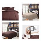 Hmcs0872160fq02 Honeymoon Home Fashions Queen Comforter Set Reversible Brown 842880137342