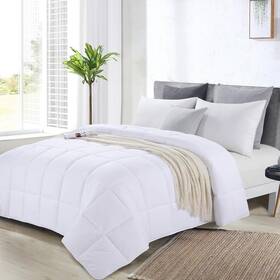 Hombys 313054914989 Oversized King Comforter 120x120 Lightweight Quilted Down Alternative Du