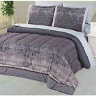 Home Brushed Ombre Microfiber Bed In A Bag Bedding Set Comforter Sheet Blue King 806222620060