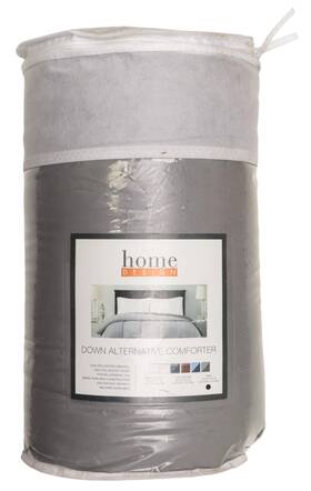 Home Design 194145786612 King Down Alternative Comforter Gray 102x86 Hypoallergenic New