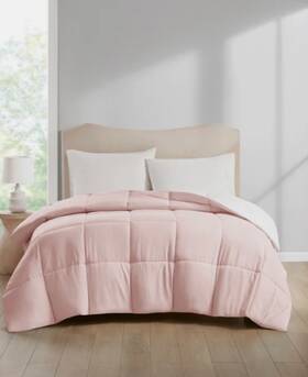 Home Design 766390778973 Lightweight Reversible Down Alternative Microfiber Comforter Full/q