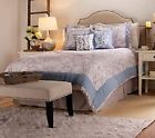 H199293 Home Microfiber Trieste Set Comforter Graver Susan Azure 7-pc. Qn