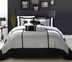 C0511011228 Home Set Dorchester Black Comforter Chic Queen 8-piece