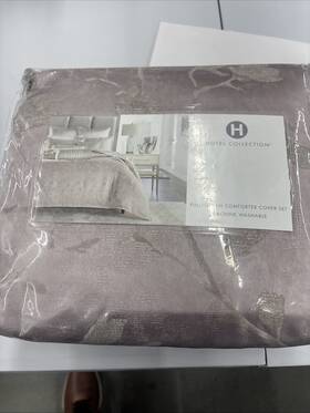 100167555fq Hotel Collection Sakura Blossom Greylac Duvet 3 Pcs 430 Msrp
