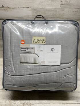 Hotel Collection 194145076461 Modern Crosshatch Full /queen Comforter And Shams Set New
