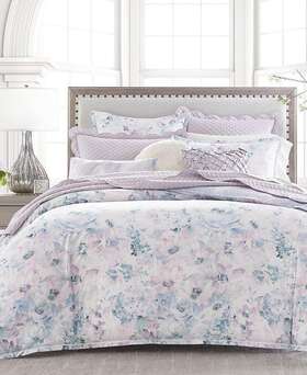 Hotel Collection 762120599276 Classic Primavera Floral King Comforter Lilac Multi 500