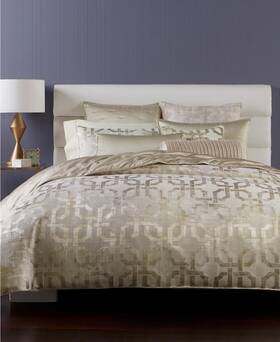 Hotel Collection 766390615070 Fresco Gold 3 Piece King Comforter Set 625