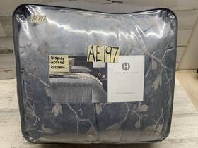 Hotel Collection 766390843596 Sakura Blossom King Comforter And Shams Set Slate Blue Nice