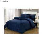 Hotel Dobby King Size Comforter Bedroom Bedding Set Decor Home Bedspreads Quilts Beds Chic 840079102423