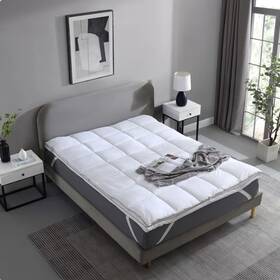1767891 Hotel Grand Luxury Softy Feather Bed Removable Mattress Topper With Snaps - Full