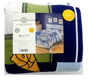 Huntington Home 4061462709104 3 Piece Quilt Set Sports Theme Full