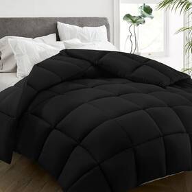 Hyleory 313042190159 Full Size Black Comforter 82x86 All Season Down Alternative Duvet Insert New 1pc