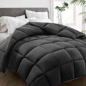 Hyleory 744110636581 All Season King Size Bed Comforter - Cooling Down Alternative Quilted Du