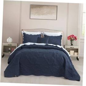 1-polar Hz&hy 755334721199 Oversized King Bedspread Extra Wide Super 128 Inch X120 Night