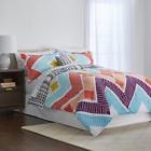 Iblk7xek2q Colormate Chevron Multi Color Comforter Set Piece Complete Bedding Queen