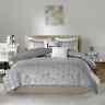 Id10-1245 Intelligent Design Khloe Grey Silver King Comforter Set 675716977252