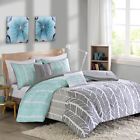 Id10-748 Intelligent Design Adel Comforter Set Size Aqua Light 773822178188