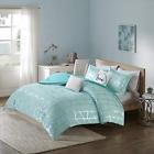 Id101241 Comforter Sets Raina Size Aqua Silver Geometric Piece 675716977238