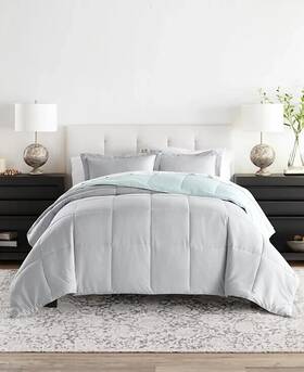 Ienjoy Home 196901101912 Allseason Lightweight Down Alternative Reversible Comforter Set-twin