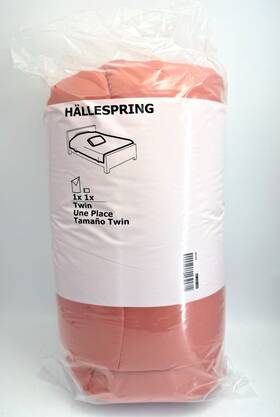 004.553.35 Ikea Hallespring Twin Comforter Set 1 Pillowcase Dusty Pink New