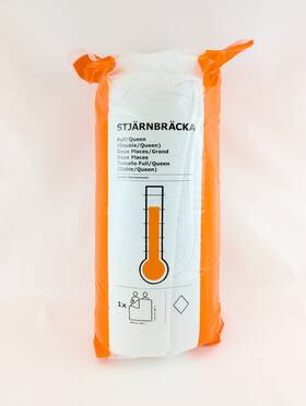 304.581.01 Ikea Stjarnbracka Full/ Queen Light Warm Comforter Blanket Bedding 86 Inch X86 New