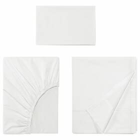 405.575.96 Ikea Balsampoppel White Twin 3 Pieces Sheet Set #405.575.96 New