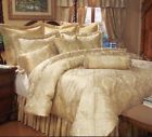 Imperial-q Kinglinen Gold Comforter Set Queen Size Piece Jacquard 888804028310