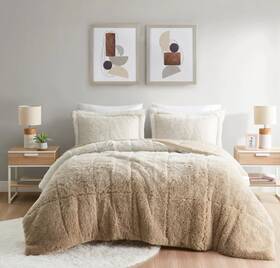 Intelligent Design 022164306675 Ombre Shaggy Long Fur Comforter Set Twin/twin Xl Msrp 105