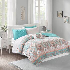 Intelligent Design 086569059819 Vinnie Boho Comforter Set With Bed Sheets Twin Xl
