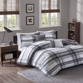 Intelligent Design 086569065711 Rudy Cozy Comforter Casual Cabin Lodge Plaid All Season Hypoallergen