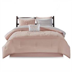 Intelligent Design 086569183323 Toren Complete Bag Tufted Embroidered Comforter With Sheet Season Bedding Se