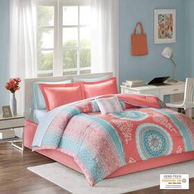 Intelligent Design 675716965204 Complete Bed In A Bag Casual Boho Comforter With Sheet Set