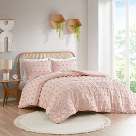 88095974 Intelligent Design 2pc Twin/twin Extra Long Elise Clip Jacquard Duvet Cover Set