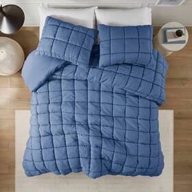 91865306 Intelligent Design Twin Dream Puff Down Alternative Warm Soft Comforter Mini Set