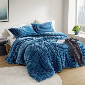 93533182 Intelligent Design Twin/twin Extra Long Avril Fluffy Ribbed Plush Comforter