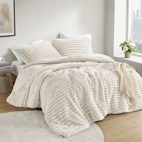 93533197 Intelligent Design Twin/twin Extra Long Avril Fluffy Ribbed Plush Comforter