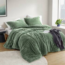 93533229 Intelligent Design Twin/twin Extra Long Avril Fluffy Ribbed Plush Comforter