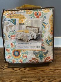 Id80-761 Intelligent Design Nina Reversible Coverlet Set Twin Xl New Id80-761 Intelligent Design Nina Reversible Coverlet Set Twin Xl New