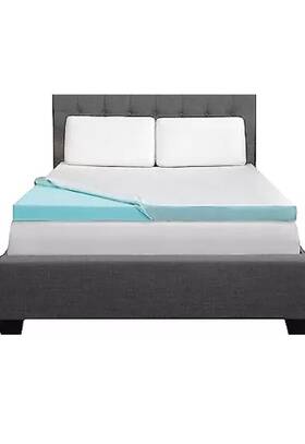 Intellisleep 815489027178 Natural Comfort 3 Inch Memory Foam Topper Queen Msrp 440