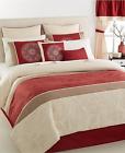 Irina Hallmart Collectibles 24 Piece Queen Comforter Set Red Ivory V15 679610696233