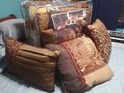 Iris Croscill Home Queen Comforter Set 3 Matching Pillows Never Used 083013094501