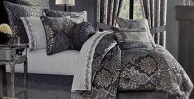 J. Queen 193842125403 New York Home Woodhaven Comforter And Pillowshams Set Blue 4pc