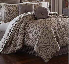 22331320 J. Queen New York Astoria Mink 4 Piece Size Comforter Set