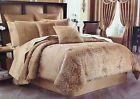 J Queen 4 Pc Maison Gold King Comforter Set 1q New Shams Bedskirt 846339051883