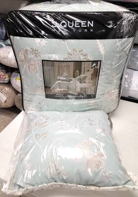 J Queen New York 193842108727 Garden View 5pc. Comforter Set And Decorative Pillow Spa