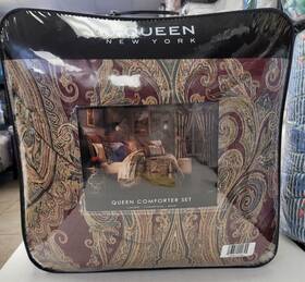 4-pc.queen J Queen New York 193842111345 J. Garnet Comforter Set Red Msrp 550