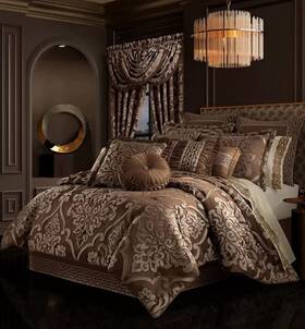 J Queen New York 193842123065 J. Surano King Comforter Set Copper And Beige Nwt